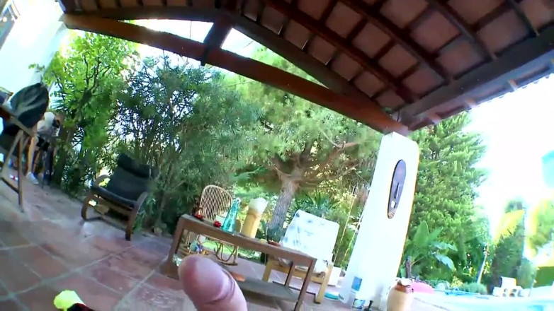 Model babe: Louana gives a blowjob and also foot fucks Terry Reid