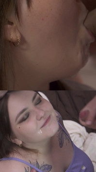 Sh Blowjob, Super Close-up, Cum in Mouth