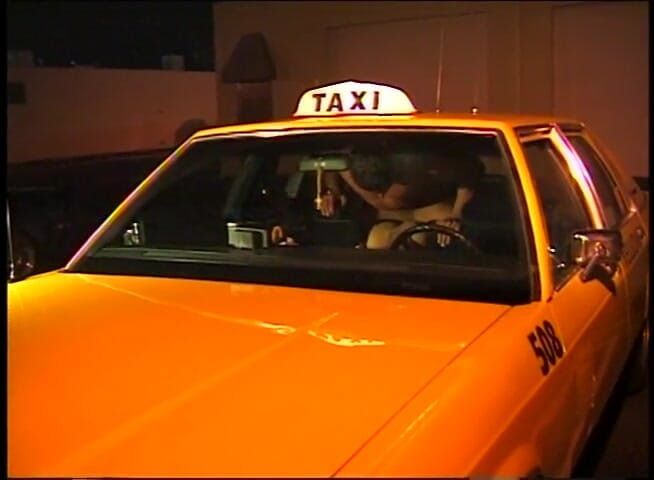 VOP Porno: Horny brunette wants to fuck hard in the taxi car