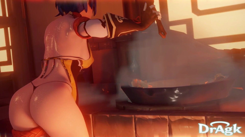 DrAgk: Timeskip Xiangling Gets Fucked in Her Own Kitchen Genshin Impact 3D...