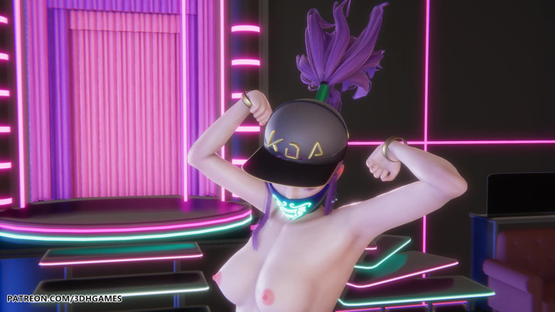 3D-Hentai Games: Mmd Hwasa - Na - Liga Tarian Bogel Seksi Akali Bagi Hentai...