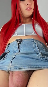 Aline Costa's Fat Colombian Cock Exploding on Webcam