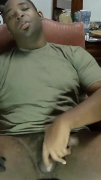 Huge big dick college stud jerking and moaning until massive cumshot/army stud