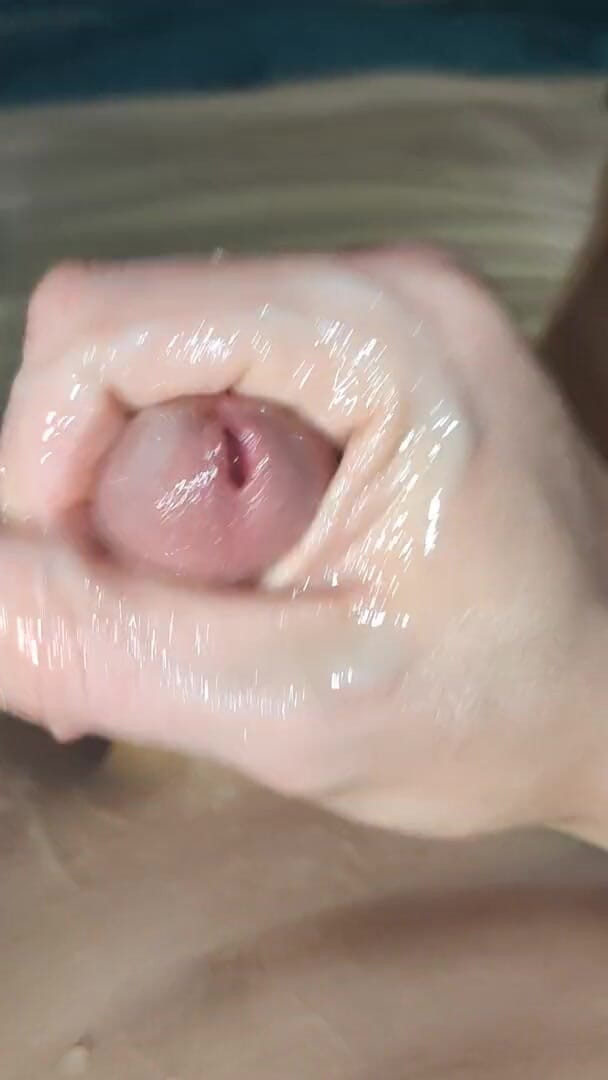 Big Daddy Dommmm: Pre-cum with some sloppy hand play milking my dick part 3