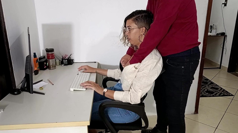 Gabi SweetCouplesStories: Meeting the Boss on the First Day of Work.