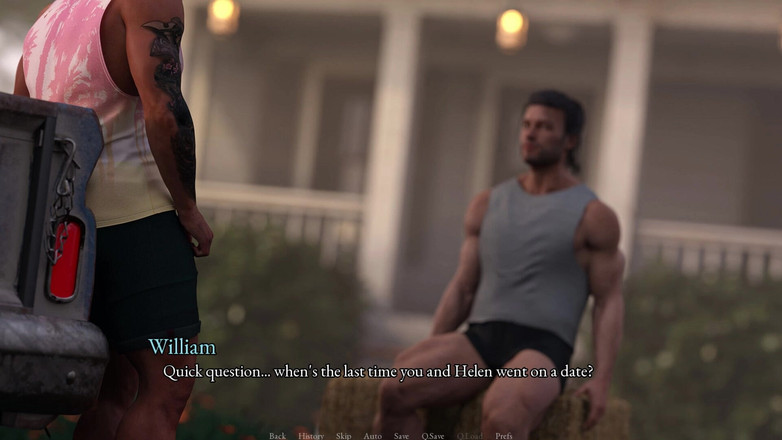 3D Cartoon Porn: Where It All Began 12: William Sunscreens đùi của Helen &amp; Asks for...