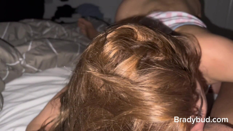 Bradybud: Blonde Babe Getting Her Mouth Full and Pussy Drilled by...