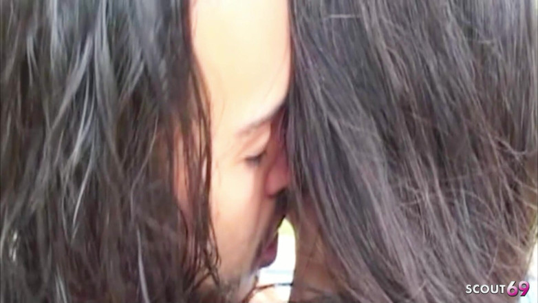 Shemale TS Collection: Latin Tranny on Vacation Gets Anal Fucked by Poolboy Outdoors