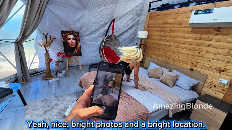Amazing Blonde: Bertemu dengan seorang lelaki di hotel dome gunung dan memberikannya...