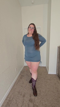 Gordinha vaqueira mostra lingerie, plug anal, conversa suja
