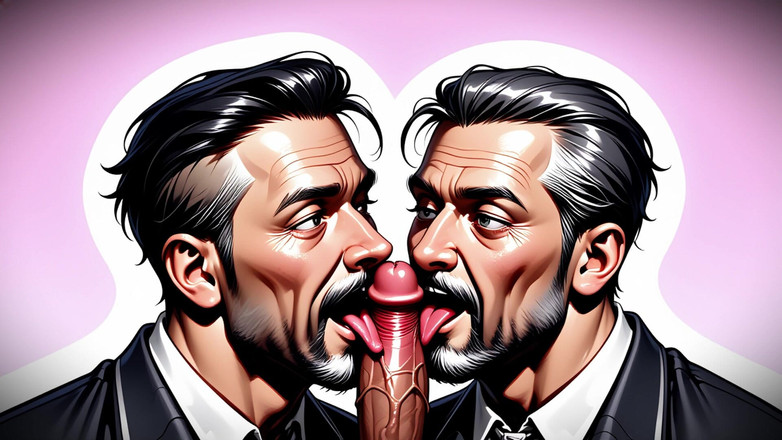 Erotic Man: Ai porno mężczyźni dzielący się kutasem