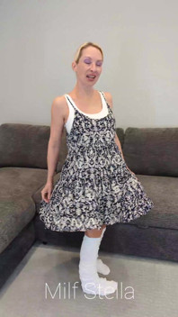 Doubled up Slouch Socks in a Dress