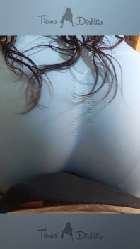 It’s a Delight to See Her Long Hair and Her Hips as She Rubs Against My Cock