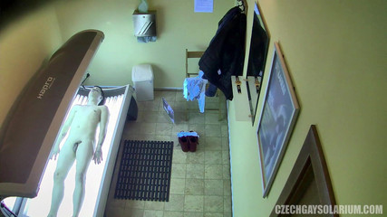 Czech Gay Solarium: Czech Gay Solarium 36 Lean Twink's Hot Solo Session