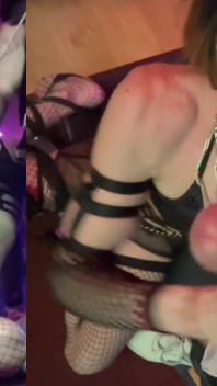 Eine Sexsklavin, unterwürfig vor einem schönen Schwanz beim Facefucking zum Valentinstag vanessabitchx parischiennetrvprod⁹¹