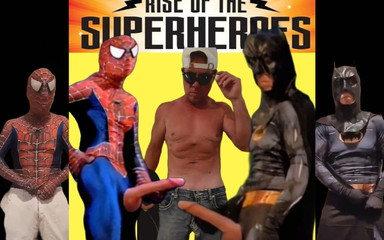 Biggyshots: Batman e spiderman una squadra di cazzi grossi