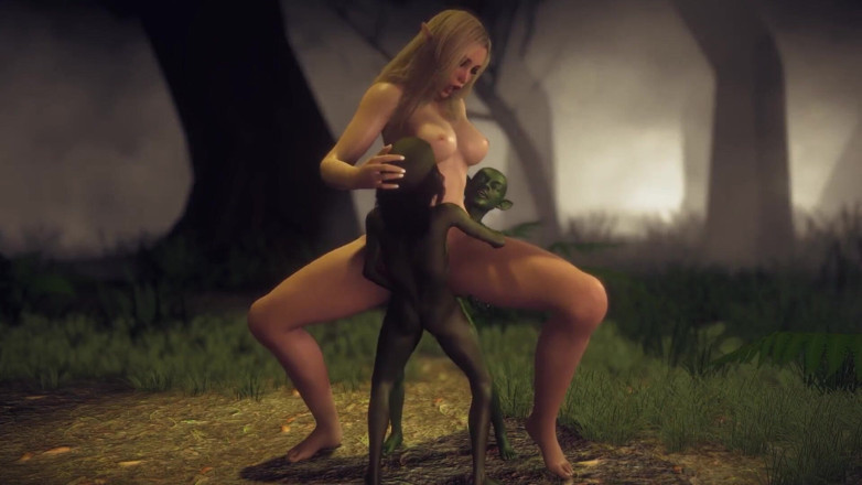 Wraith ward: Elf ormanda üçlü sekste iki cin tarafından sikiliyor - 3 boyutlu porno