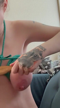Hurting My Tied up Tits