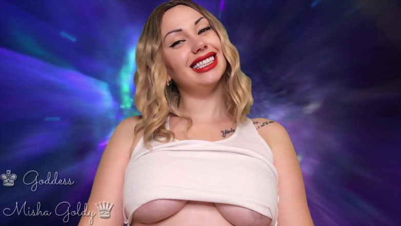 Goddess Misha Goldy: Hadiahi aku karena membuatmu nyepong kontol sungguhan untukku! Permalukan dirimu...