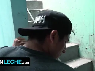 Latin leche: Latin Leche - Straight Latino Sucks The Uncut Dick Of A...
