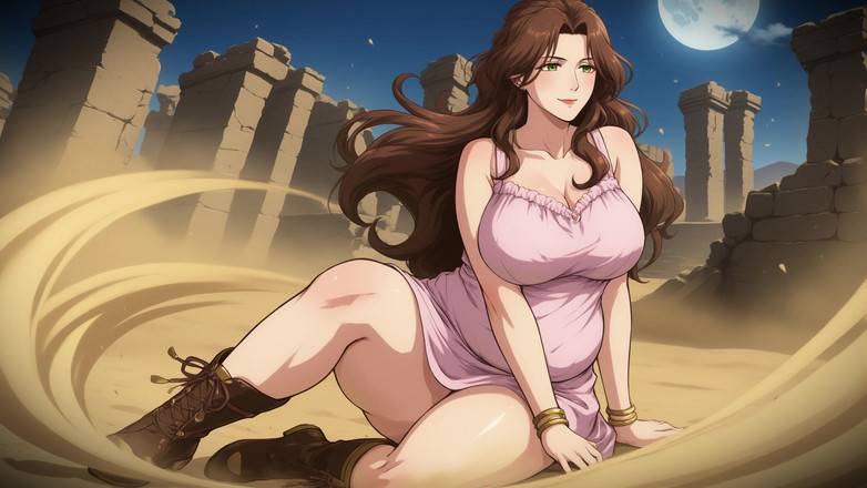 AI Porn: Cartoon Mulheres no Deserto Ai