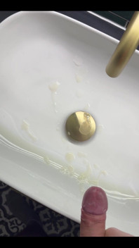 Here Is My Cumshot From Last Night. Who Is Going to Lick It up First?