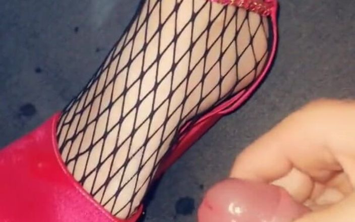 Crazy Ph Couple: Red Shoejob High Heels Cum on Shoes and Handjob with...