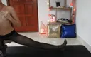 MissAnja_FH: Splits Training in Nylon Pantyhose Day 5
