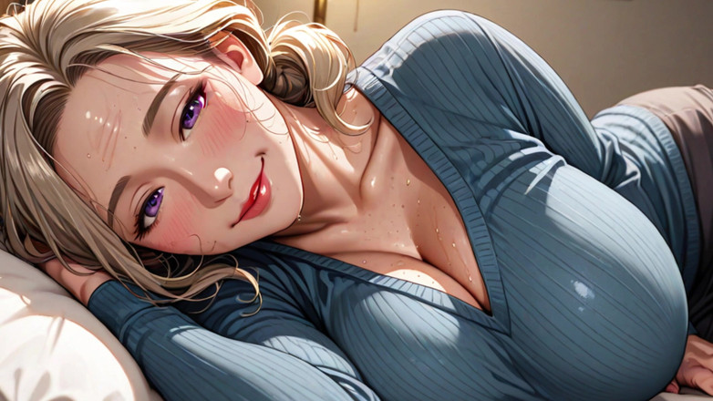 AI Porn: Niebieski sweter ukrywa ogromne