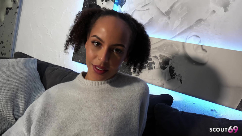 Scout69: German Half African Brown Skin Small Tits Teen Lia Amalia...