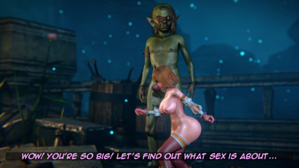 Priapus: Fairy loses her virginity to a big dick goblin (3D)