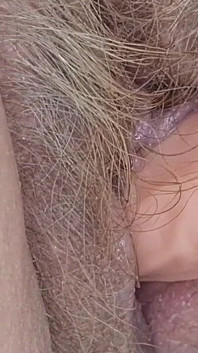 Cum Play with Aunts Hairy Pussy