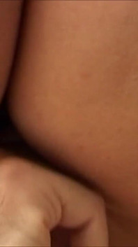 Hot brunette gets fucked by two cocks