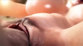 Heißes blondes 3D-strandmädchen von monsterschwanz gefickt