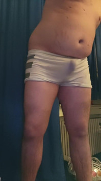 Chub Boy Pissing in White Undies