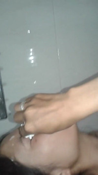 Asian Amateur Gets Pussy and Ass Fucked with Cumface