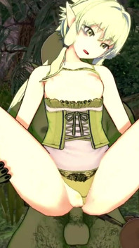 Elf Archer dikongkek dalam hutan oleh seorang Goblin