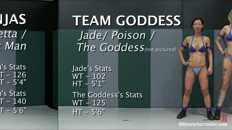Ultimate surrender by Kink: Round One the Ninja's (1-0) Vs the Goddesses (0-0)