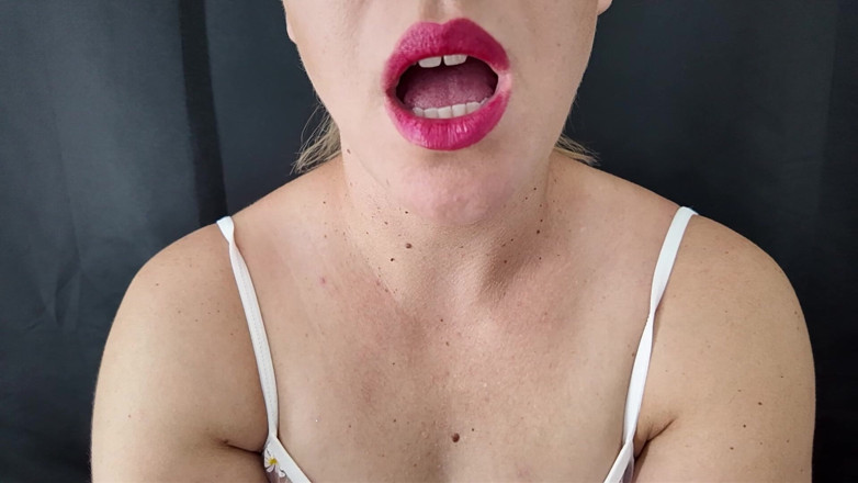 Stacey Reid: Red Lips Blowjob JOI Cum Countdown From 60