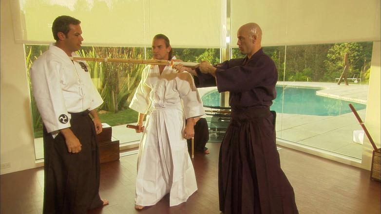 Villa outdoor fun: Samurai Knight sarışın sürtüğü sikiyor!