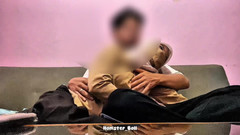 Hamster_Ball: Une étudiante infidèle en hijab apprend à baiser dans le salon quand...