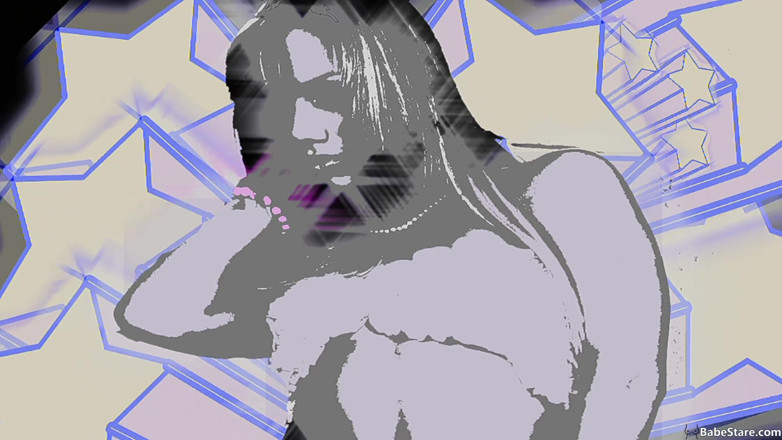 Babe Stare: 치마를 너무 많이 인상하는 금발 십대