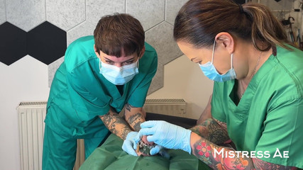 MistressAe: Double Domme Medfet Pemeriksaan Bunyi Dan Rawatan Dengan Madame Li...