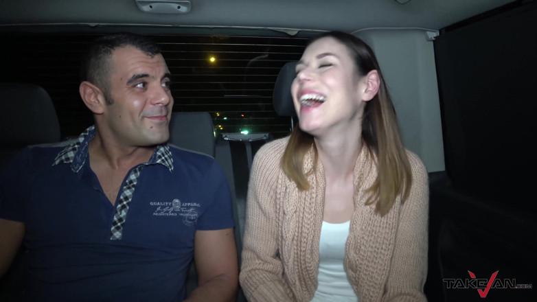 Take Van: Naive brunette belive stranger he drive her but he just...