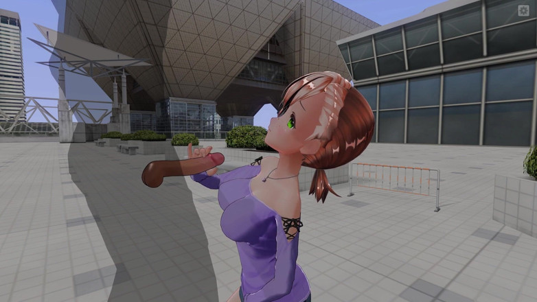 H3DC: Puan HENTAI berambut merah 3D melancap zakar awak di bumia