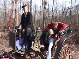 Cumming Soon: Horny couple is fucking in the carriages in front of...