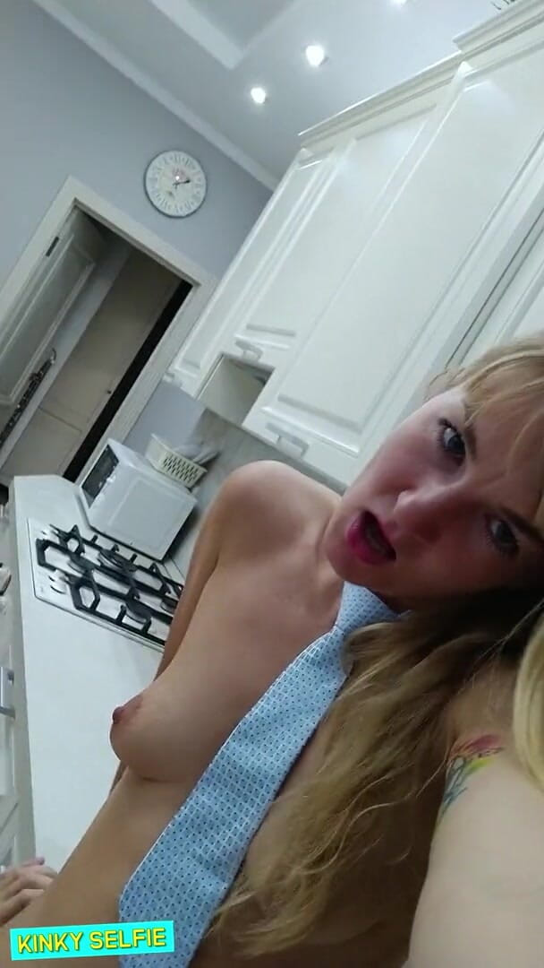 Sasha Bikeyeva: Kinky selfie - Dominant Milf shooting selfie video on phone. He...