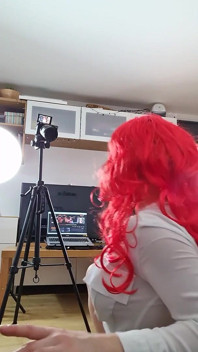 Bts Cumshot on Hot Redhead with Big Tits