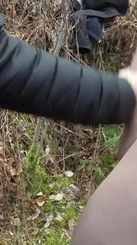 Handjob in Forest