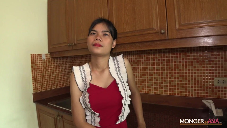 Monger In Asia: Sexy Thai teenager gets deep creampie from foreign boss